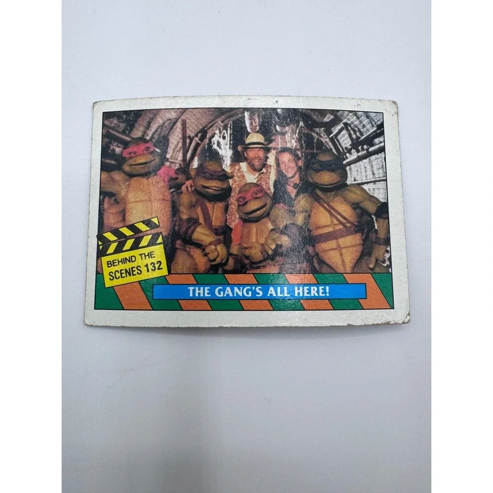 Vintage 1990 Topps Teenage Mutant Ninja Turtles Movie Trading Cards Lot - Picture 7 of 7